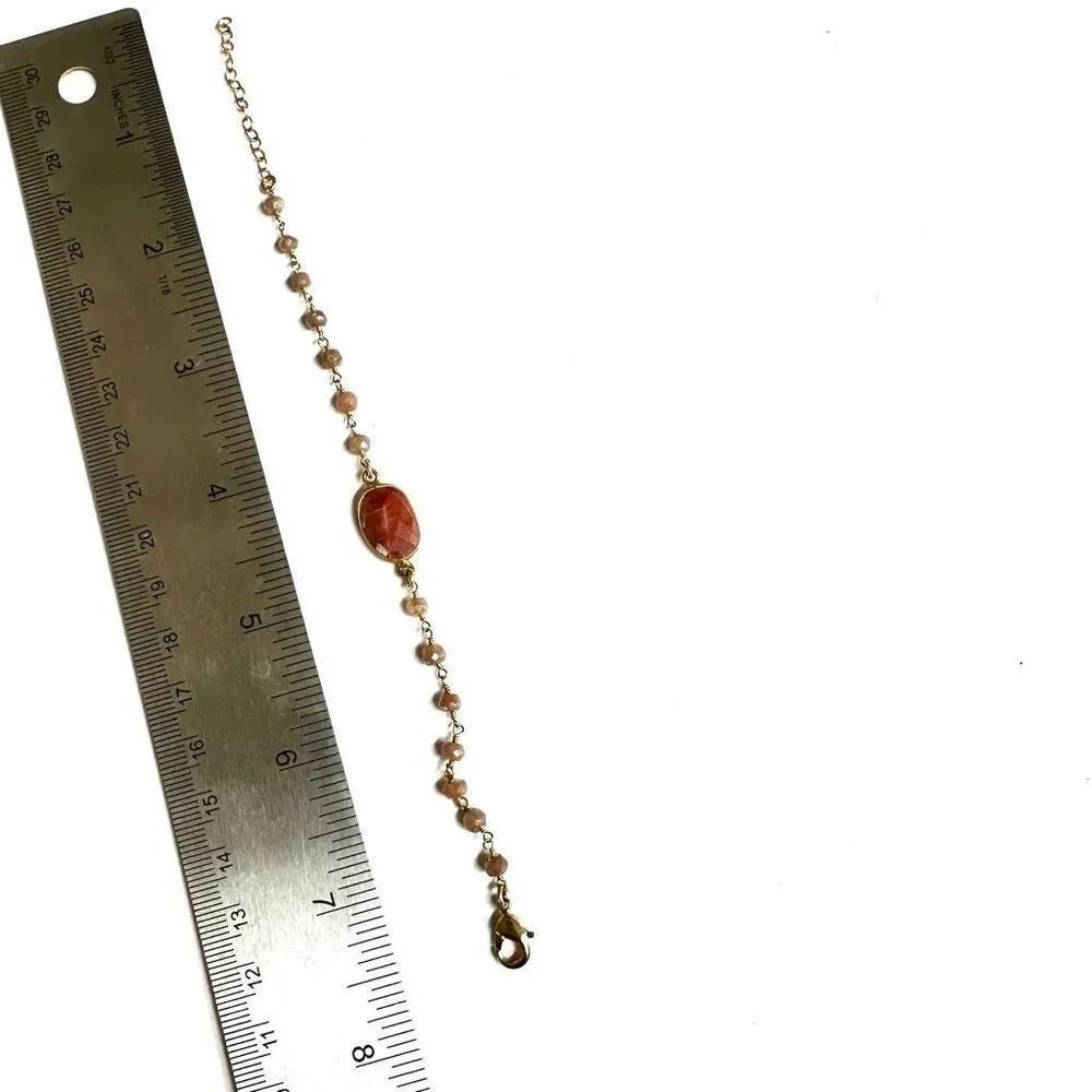 RHODOCHROSITE beaded bracelet - Picture 8 of 10